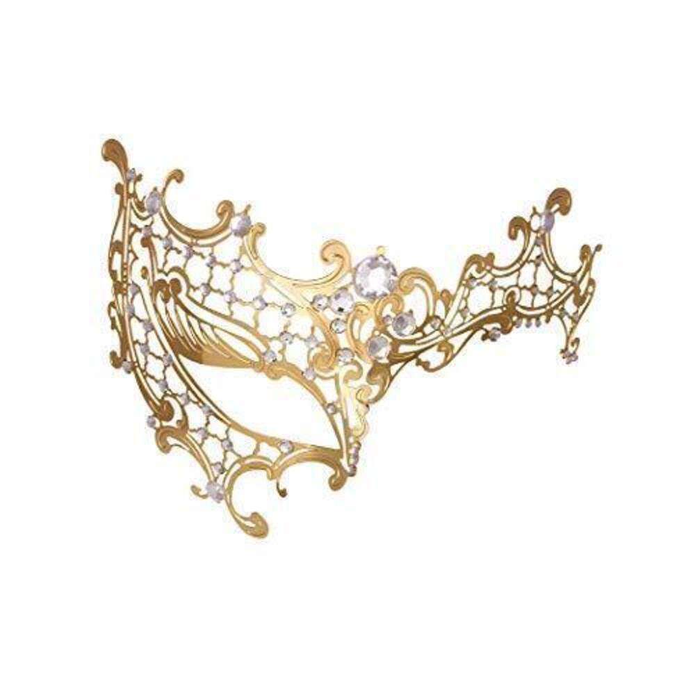 2290 Masquerade Mask Metal Mask Shiny Rhinestone Venetian Party Evening